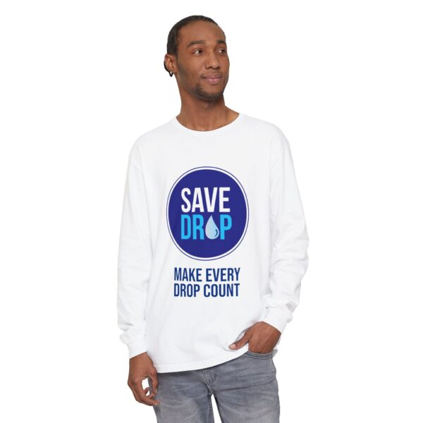 Save Drop Long Sleeve T-Shirt - Image 3